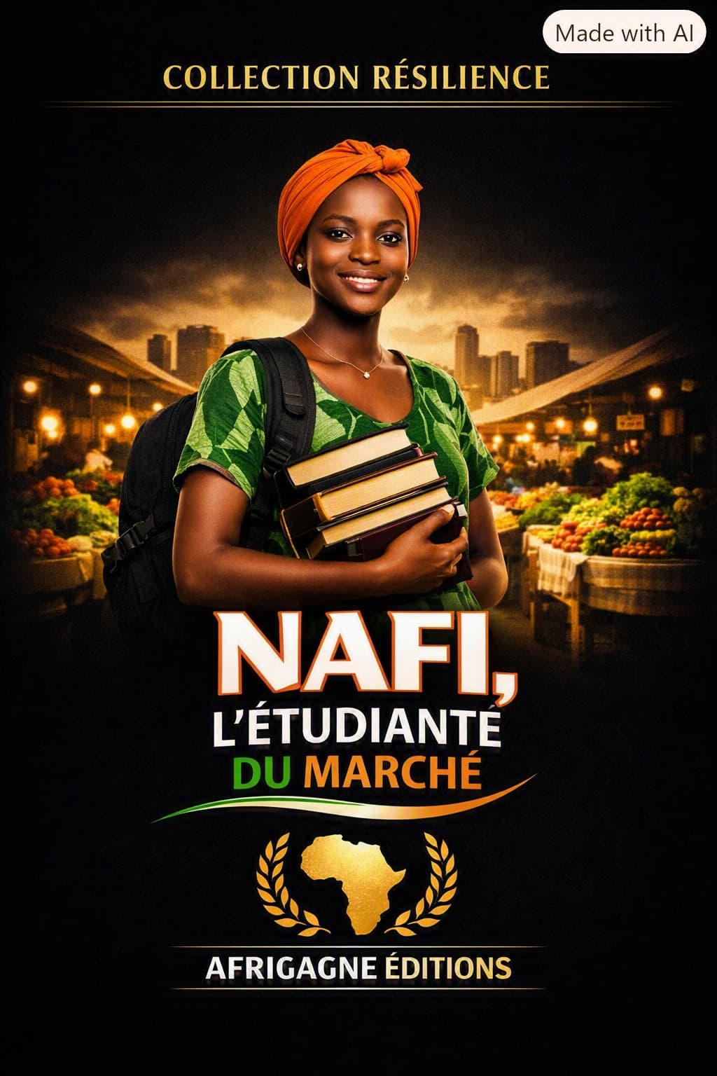 Couverture de NAFI: L'ÉTUDIANTE DU MARCHÉ 